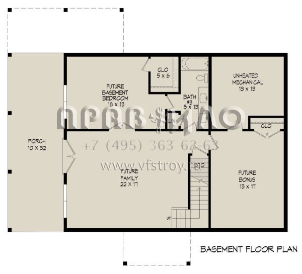 Проект двухэтажного дома без гаража в стиле Шале S5-161 (940-00807)
