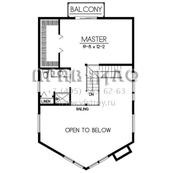 Проект двухэтажного дома с гаражом на три и более машин в современном стиле S5-137 (692-00220)