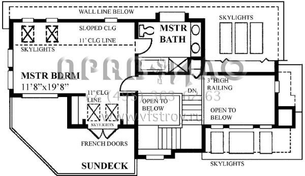 Проект двухэтажного дома без гаража в стиле Ранчо S5-132 (4177-00026)
