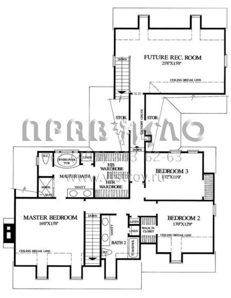 Проект двухэтажного дома с гаражом на две машины в классическом стиле S5-231 (7922-00145)