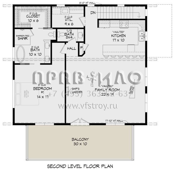 Проект двухэтажного дома с гаражом на две машины в современном стиле S5-225 (940-00525)