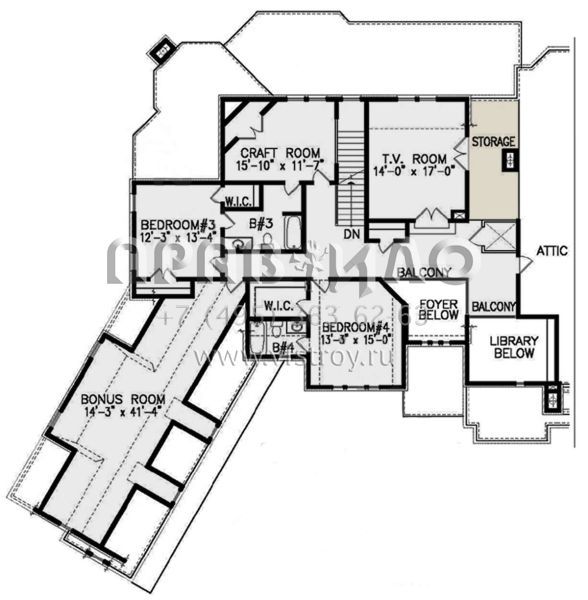 Проект двухэтажного дома с гаражом на три и более машин в современном стиле S5-430 (699-00210)
