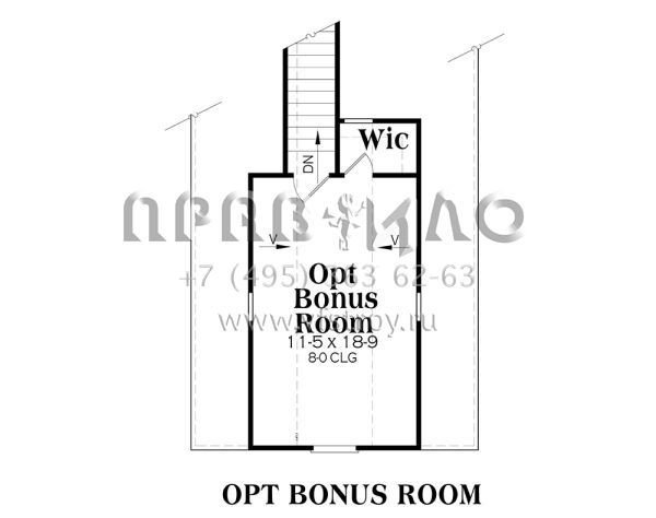 Проект одноэтажного дома с гаражом на две машины в стиле Ранчо S5-161 (009-00004)