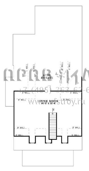 Проект одноэтажного дома с гаражом на две машины в стиле Ранчо S5-171 (110-00466)