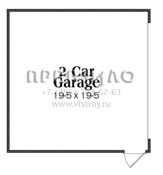 Проект двухэтажного дома с гаражом на две машины в американском стиле S5-283 (009-00237)