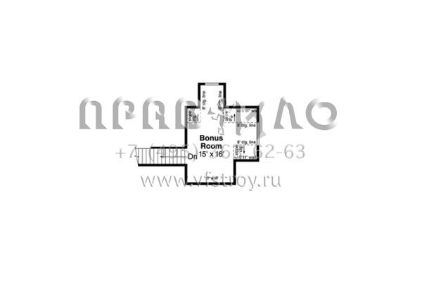 Проект одноэтажного дома с гаражом на две машины в американском стиле S5-166 (035-00705)