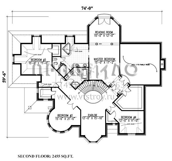Проект трехэтажного дома с гаражом на две машины в современном стиле S5-544 (1785-00154)