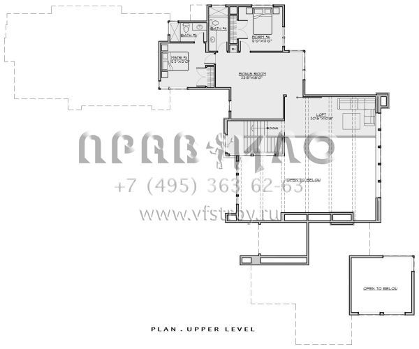 Проект двухэтажного дома с гаражом на три и более машин в современном стиле S5-405 (5829-00035)