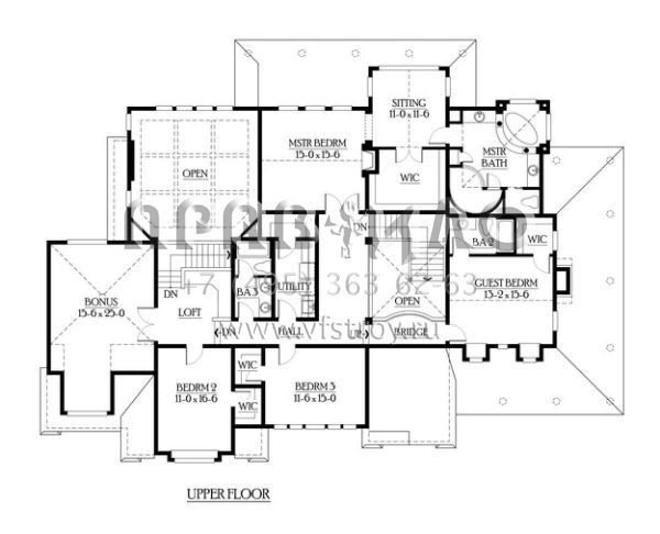 Проект двухэтажного дома с гаражом на три и более машин в стиле Ранчо S5-438 (341-00275)