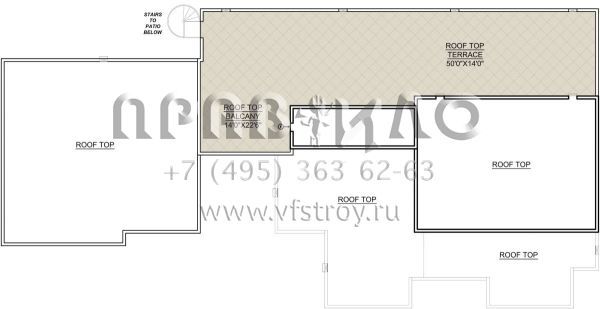 Проект одноэтажного дома с гаражом на три и более машин в современном стиле S5-205 (7306-00005)