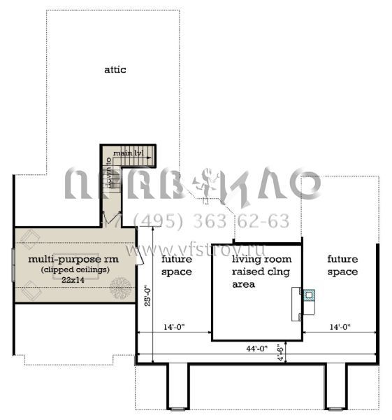 Проект одноэтажного дома без гаража в современном стиле S5-179 (048-00279)