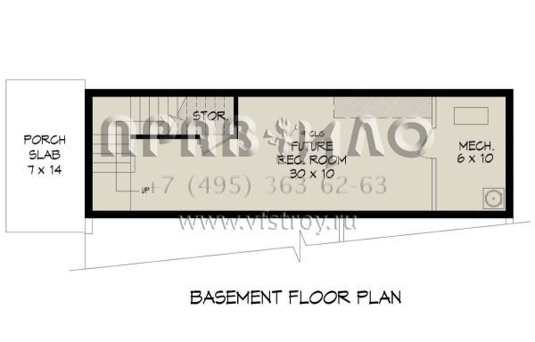 Проект трехэтажного дома с гаражом на две машины в современном стиле S5-204 (940-00590)