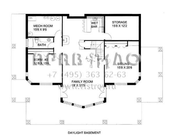 Проект одноэтажного дома без гаража в стиле Шале S5-359 (039-00592)