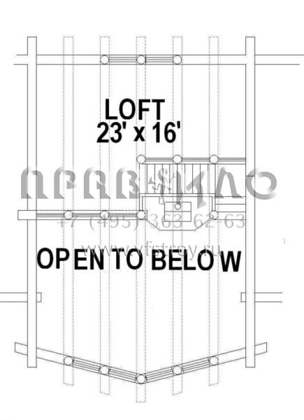 Проект двухэтажного дома с гаражом на две машины в стиле Ранчо S5-196 (039-00015)