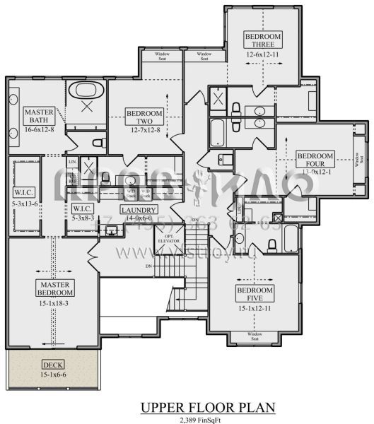 Проект двухэтажного дома с гаражом на три и более машин в стиле Ранчо S5-519 (5631-00211)