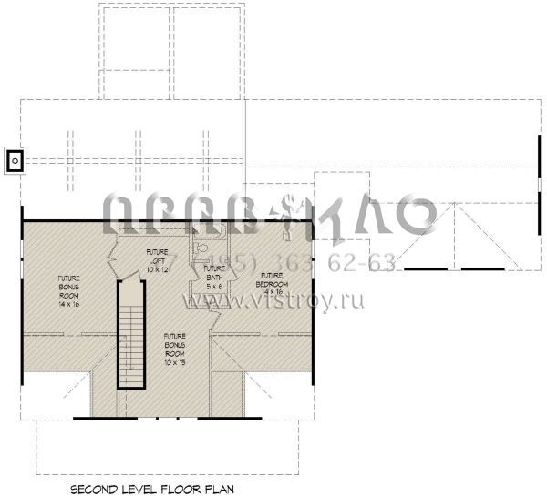 Проект одноэтажного дома с гаражом на две машины в стиле Ранчо S5-204 (940-00157)
