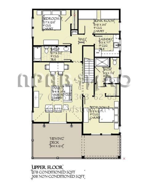 Проект двухэтажного дома с гаражом на две машины в прибрежном стиле S5-223 (1637-00166)