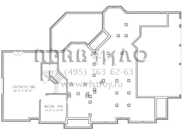 Проект двухэтажного дома с гаражом на три и более машин в современном стиле S5-554 (6819-00016)
