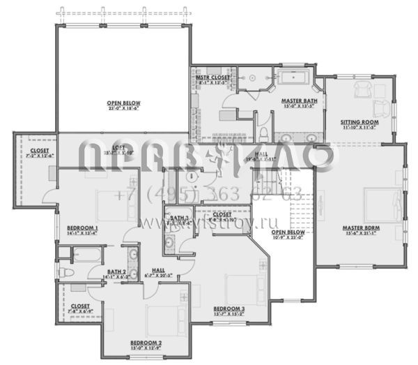 Проект двухэтажного дома с гаражом на три и более машин в скандинавском стиле S5-480 (425-00027)