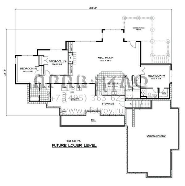 Проект двухэтажного дома с гаражом на три и более машин в американском стиле S5-396 (098-00034)