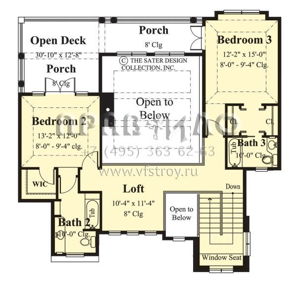 Проект трехэтажного дома с гаражом на две машины в прибрежном стиле S5-221 (8436-00032)