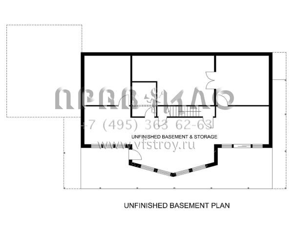 Проект двухэтажного дома с гаражом на три и более машин в стиле Шале S5-355 (039-00087)