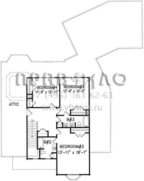 Проект двухэтажного дома с гаражом на две машины в английском стиле S5-294 (699-00099)