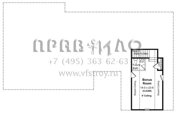 Проект одноэтажного дома с гаражом на две машины в стиле Ранчо S5-186 (348-00105)