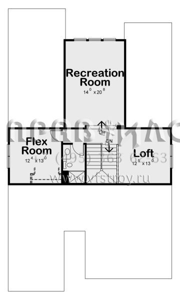 Проект двухэтажного дома с гаражом на две машины в американском стиле S5-248 (402-01583)