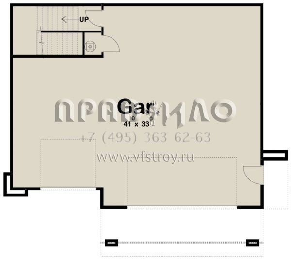 Проект двухэтажного дома с гаражом на три и более машин в современном стиле S5-87 (963-00357)