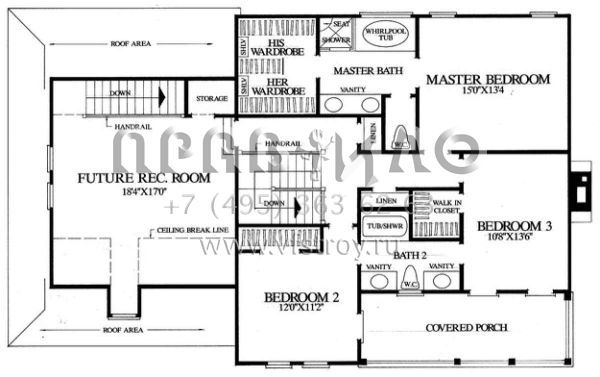Проект двухэтажного дома с гаражом на две машины в современном стиле S5-192 (7922-00157)