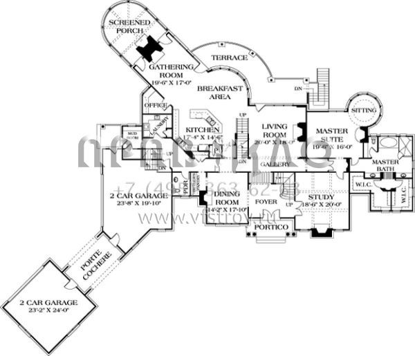 Проект двухэтажного дома с гаражом на три и более машин в современном стиле S5-830 (3323-00544)