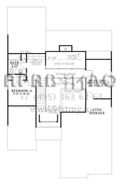 Проект двухэтажного дома с гаражом на две машины в английском стиле S5-174 (110-00769)