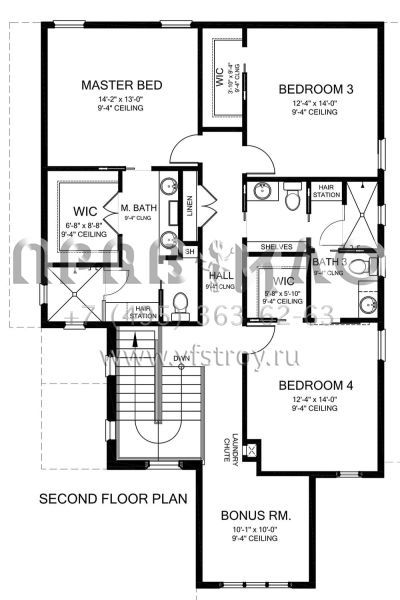 Проект двухэтажного дома с гаражом на две машины в прибрежном стиле S5-264 (3978-00183)