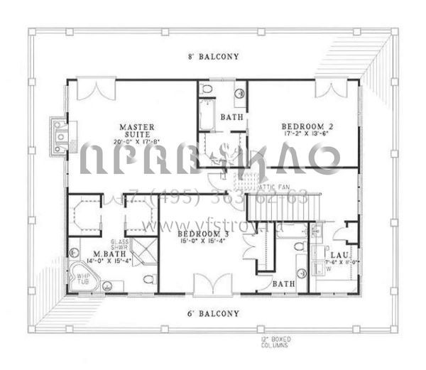 Проект двухэтажного дома с гаражом на две машины в стиле Ранчо S5-284 (110-00265)