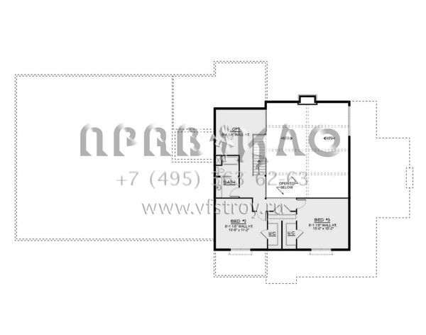 Проект двухэтажного дома с гаражом на три и более машин в стиле БарнХаус S5-316 (5032-00158)