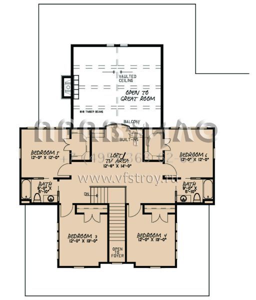 Проект двухэтажного дома с гаражом на три и более машин в современном стиле S5-365 (8318-00137)