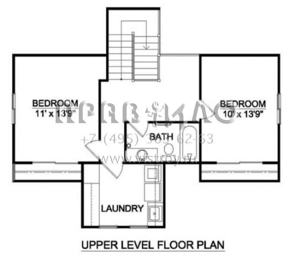 Проект двухэтажного дома с гаражом на две машины в американском стиле S5-166 (340-00025)