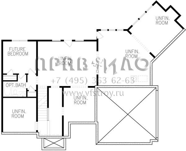 Проект двухэтажного дома с гаражом на две машины в скандинавском стиле S5-245 (699-00121)