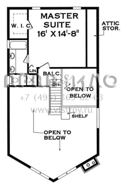Проект двухэтажного дома с гаражом на одну машину в современном стиле S5-139 (033-00006)