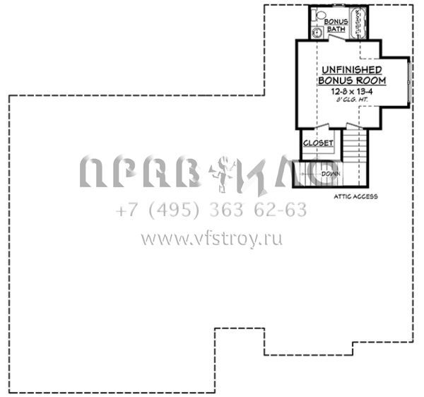 Проект одноэтажного дома с гаражом на две машины в английском стиле S5-177 (041-00148)