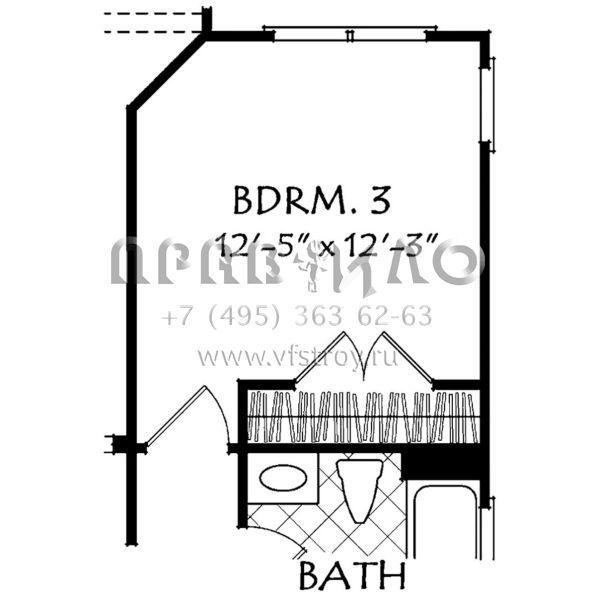 Проект одноэтажного дома с гаражом на две машины в английском стиле S5-185 (8594-00195)