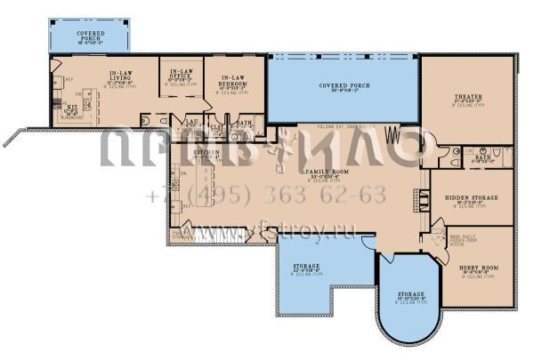 Проект двухэтажного дома с гаражом на три и более машин в английском стиле S5-815 (8318-00305)