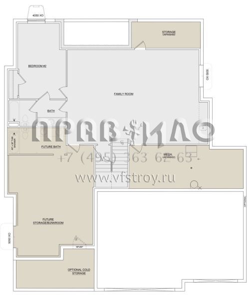Проект одноэтажного дома с гаражом на три и более машин в современном стиле S5-368 (8768-00014)