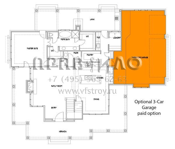 Проект двухэтажного дома с гаражом на две машины в современном стиле S5-206 (9401-00101)