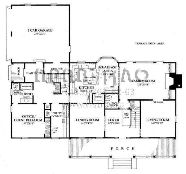 Проект двухэтажного дома с гаражом на две машины в современном стиле S5-306 (7922-00078)