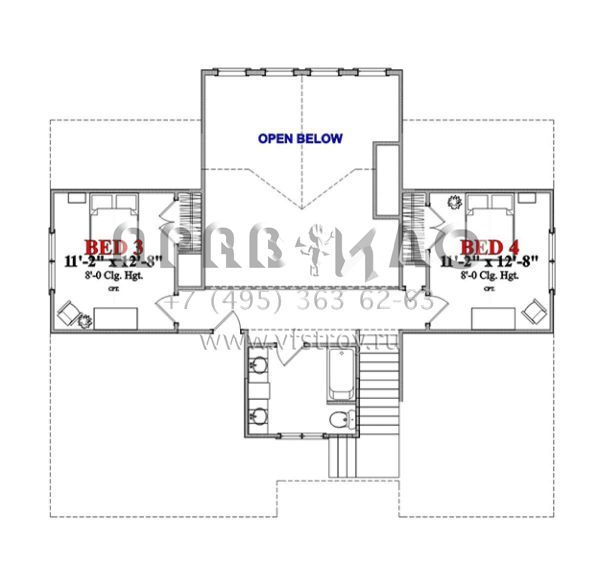 Проект трехэтажного дома с гаражом на две машины в прибрежном стиле S5-216 (1070-00239)