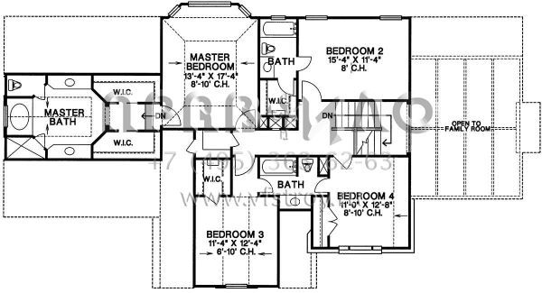 Проект двухэтажного дома с гаражом на три и более машин в английском стиле S5-252 (402-00989)