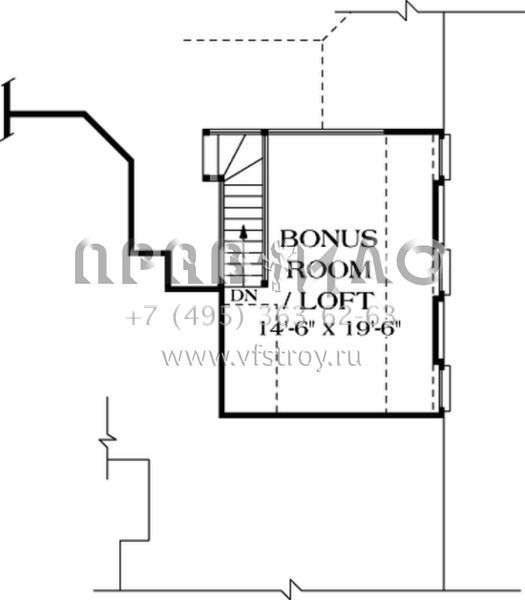 Проект одноэтажного дома с гаражом на две машины в английском стиле S5-249 (3323-00163)