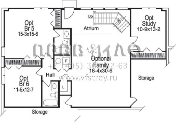 Проект одноэтажного дома с гаражом на три и более машин в стиле Ранчо S5-184 (5633-00092)
